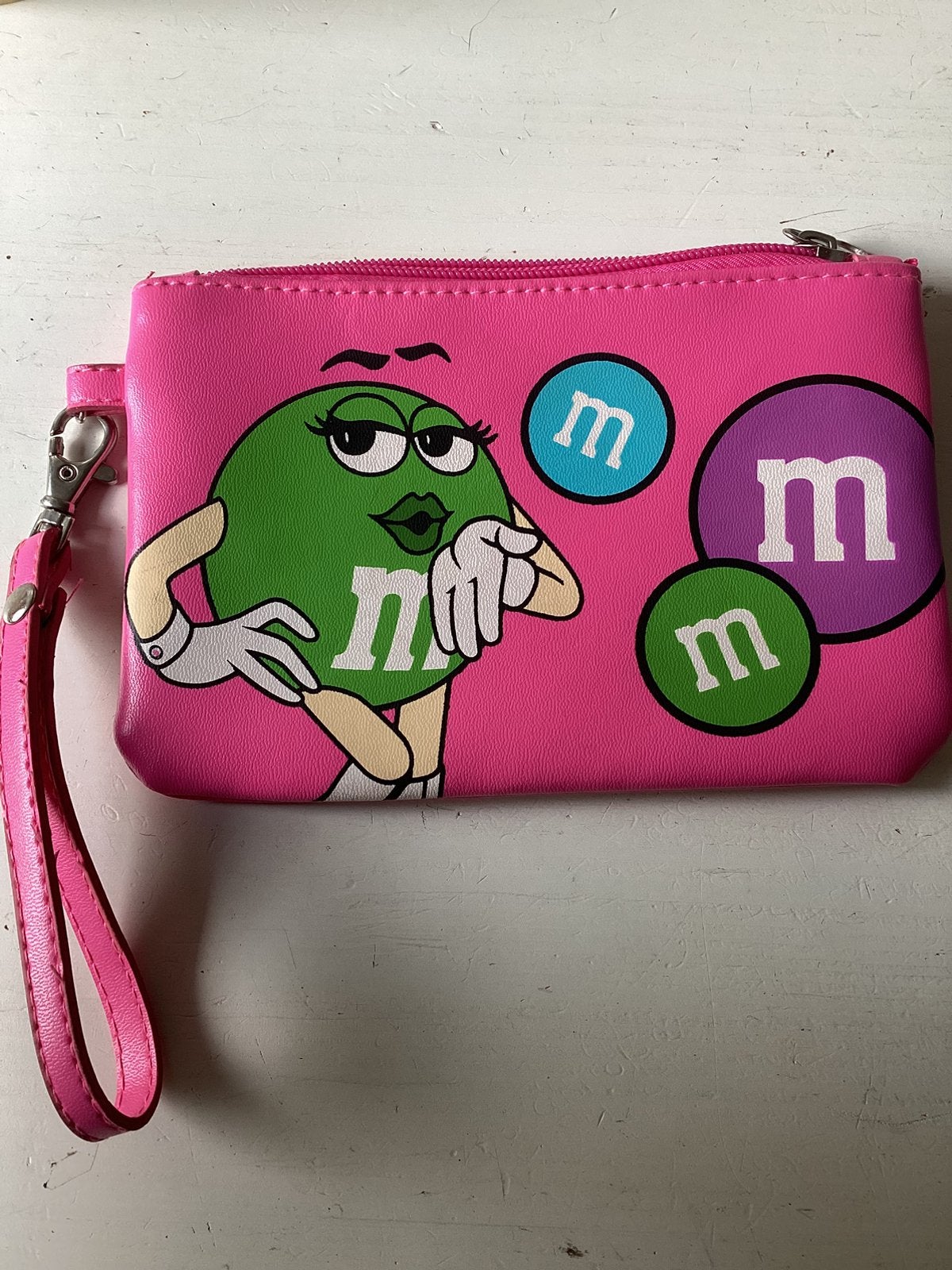 Make up tasje/etui M&M’s, Sieraden, Tassen en Uiterlijk, Verzenden, Zo goed als nieuw, Roze, Overige merken