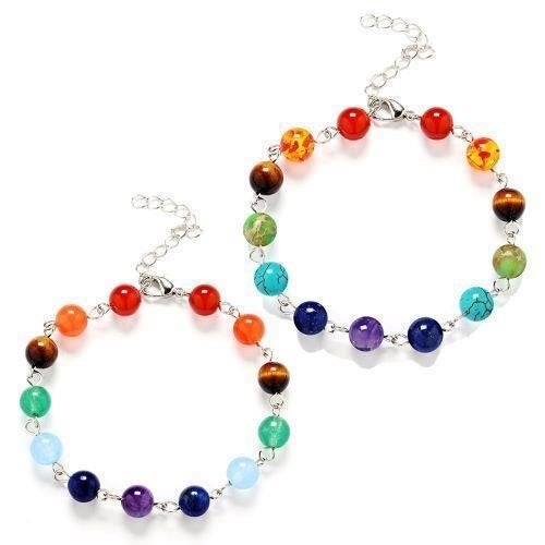 Chakra armband met schakeltjes, Ophalen of Verzenden, Nieuw, Overige kleuren, Overige materialen