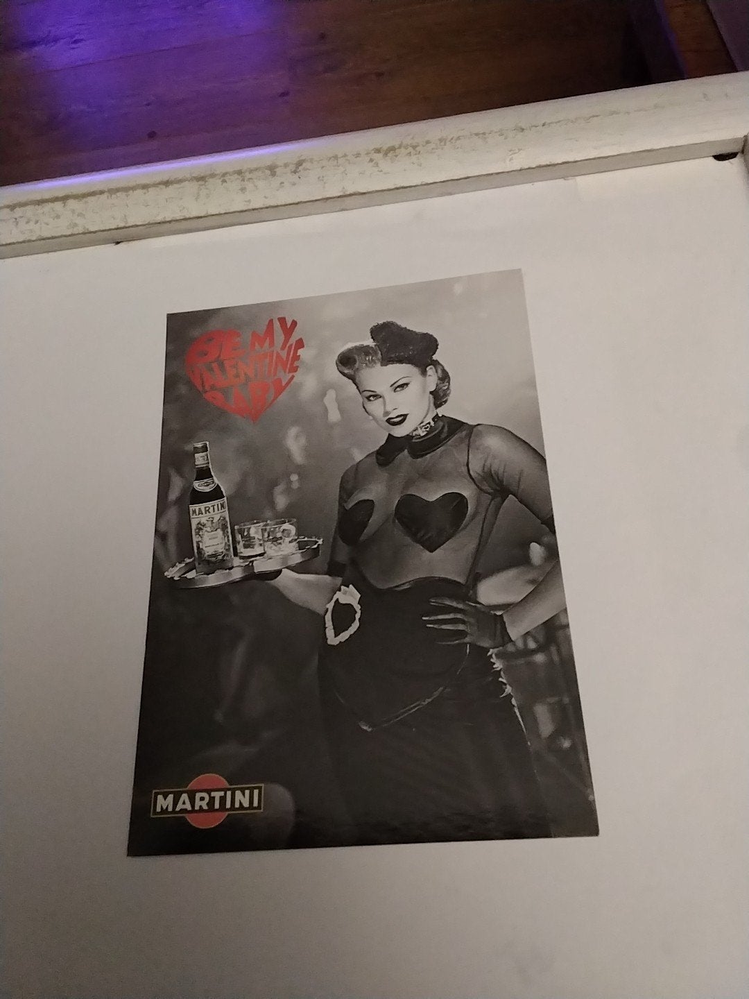 Martini Boomerang Card - Vintage Pin-up Stijl, Ophalen of Verzenden