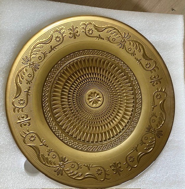 Onderborden goudkleurig glas, Nieuw, Mediterraans, Ophalen of Verzenden, Goud