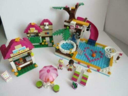 41008 Friends zwembad, Heartlake City Pool met bouwtekening., Lego, Friends, Ophalen of Verzenden, Complete set