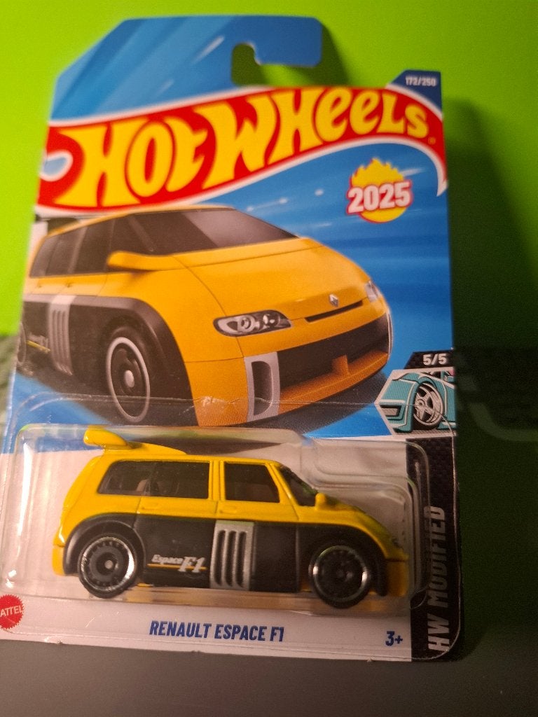Hotwheels - Renault Espace F1 [geel] 1/60 MIB, Ophalen of Verzenden, Nieuw, Auto