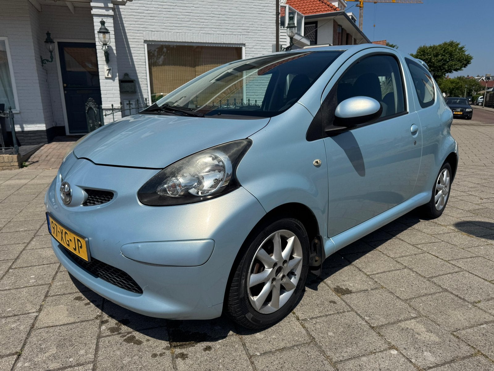 Toyota Aygo 1.0 12V Vvt-i 3DRS MMT 2007 Blauw, Voorwielaandrijving, Stof, Parkeersensor, 68 pk