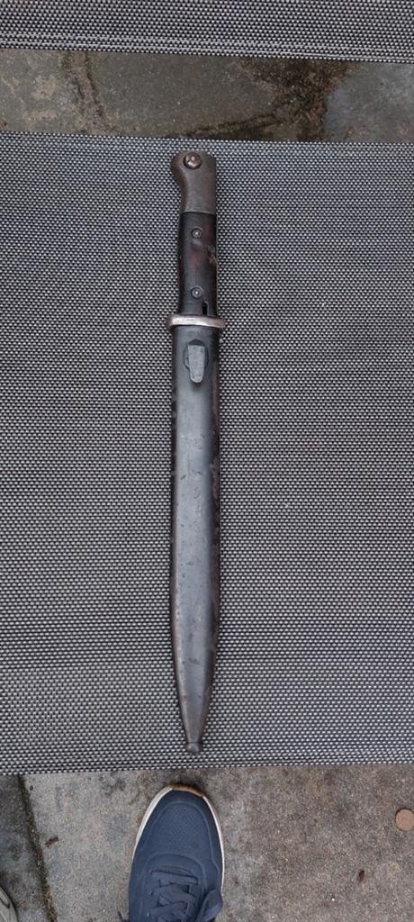 Vroege duitse K98 bajonet, Verzamelen, Ophalen of Verzenden, Landmacht, Duitsland, Mes of Dolk