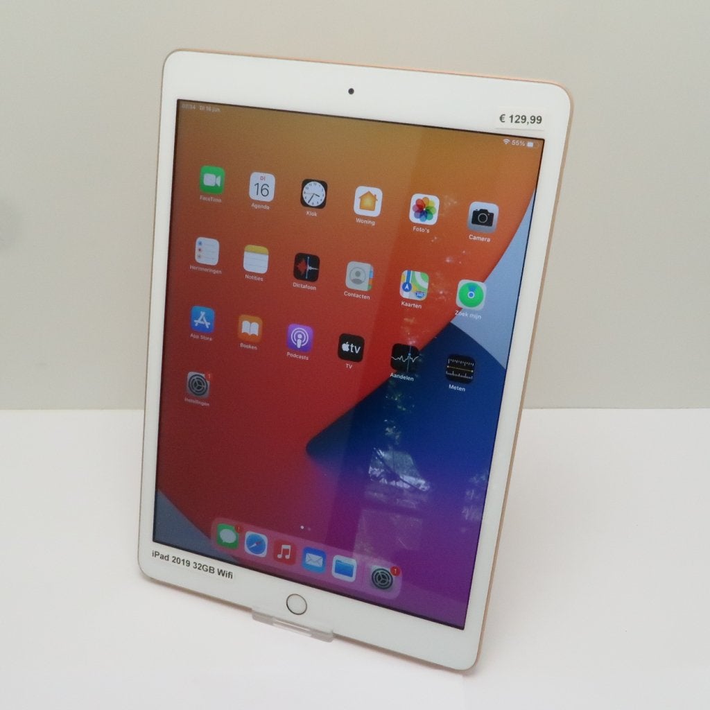 iPad 2019 7th Gen 32GB Wifi Gold | in Nette Staat, Computers en Software, Apple iPads, Apple, Zo goed als nieuw, Support@apple.com