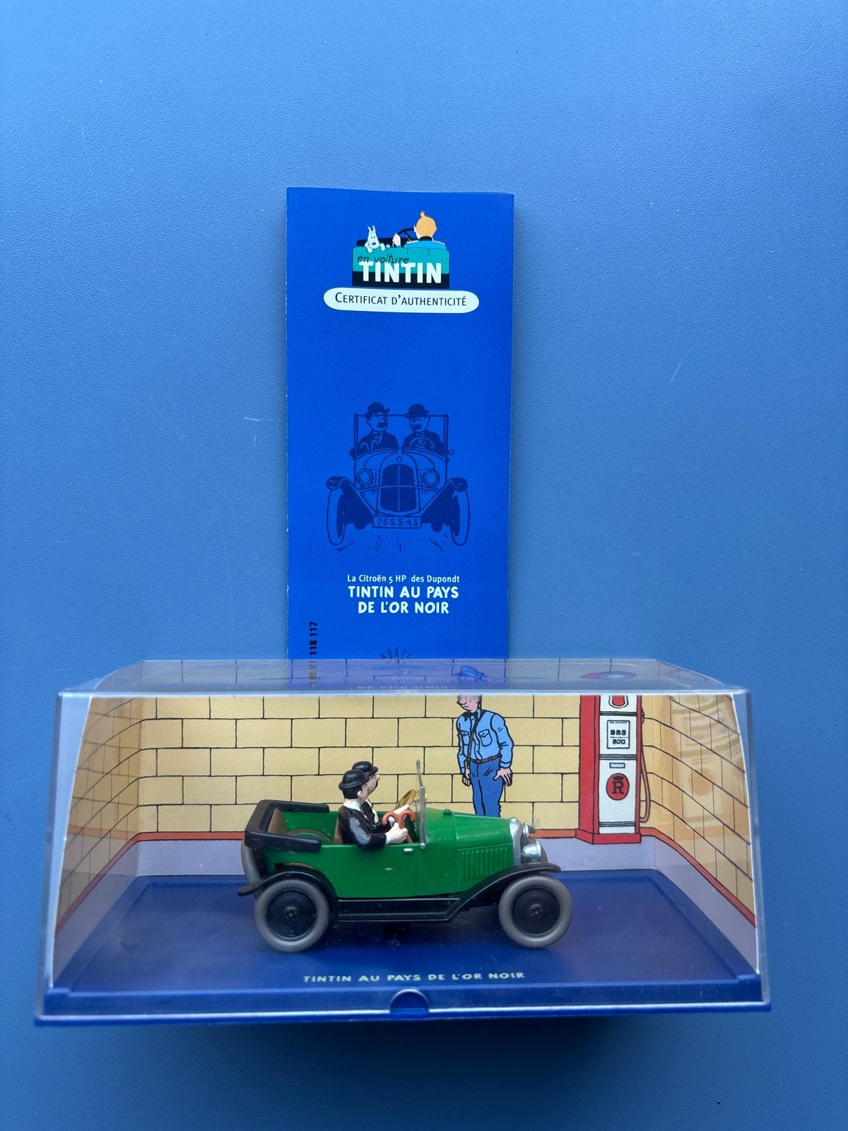 Kuifje auto 1/43 - Citroën Torpedo Dupont - Zwart Goud, Hobby en Vrije tijd, Modelauto's | 1:43, Ophalen of Verzenden, Nieuw
