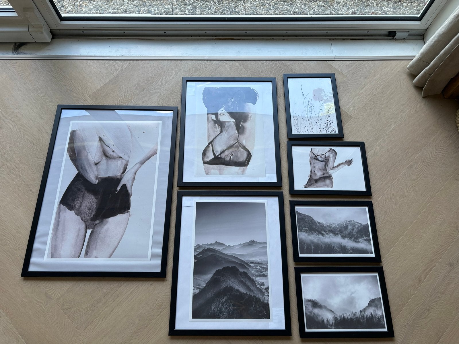 Set van 7 ingelijste posters, Ophalen, Print, Fotografie, Ingelijst