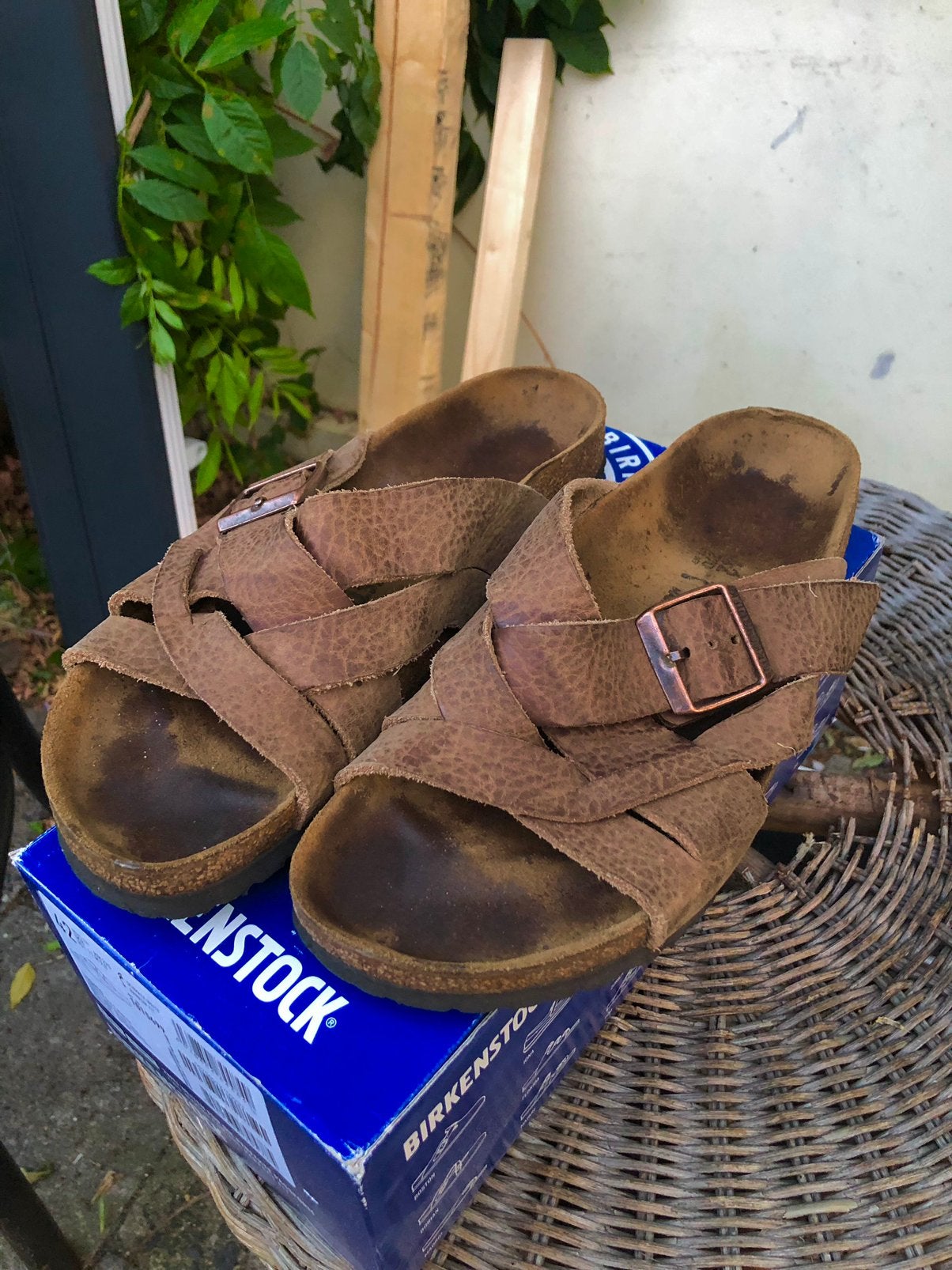 Birkenstock sandalen mt42, Kleding | Heren, Schoenen, Ophalen of Verzenden, Zo goed als nieuw, Zwart, Sandalen