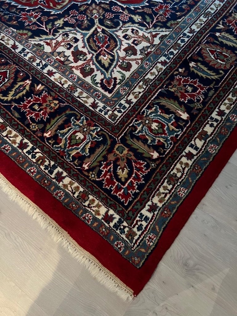 Handgemaakte Kaschan tapijt, Ophalen, Gebruikt, 200 cm of meer, 200 cm of meer