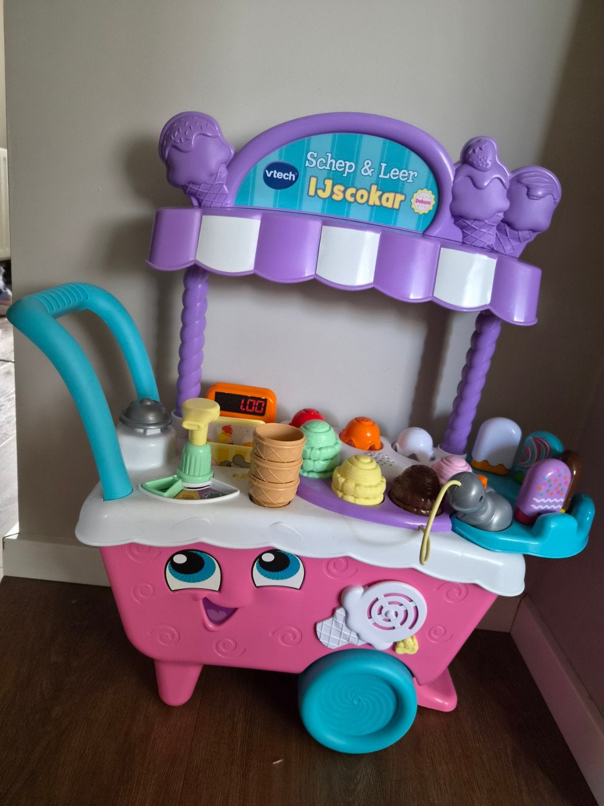 VTech Schep & Leer IJscokar Deluxe, Kinderen en Baby's, Ophalen of Verzenden, Zo goed als nieuw, 2 tot 4 jaar