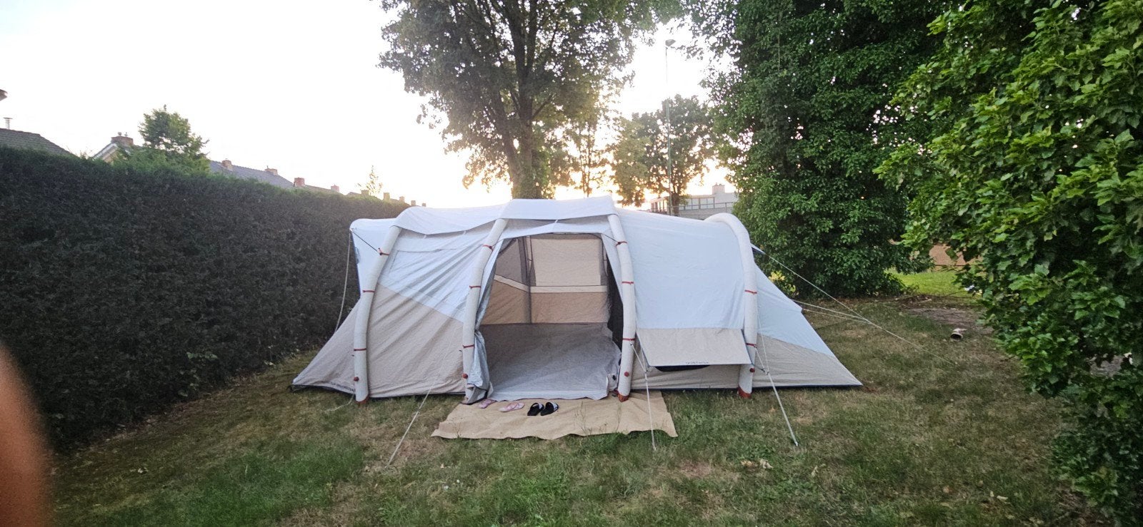 Zo goed als nieuwe Quechua Air Seconds 6.3 F&B 6persoonstent, Caravans en Kamperen, Ophalen of Verzenden, Nieuw, Tot en met 6
