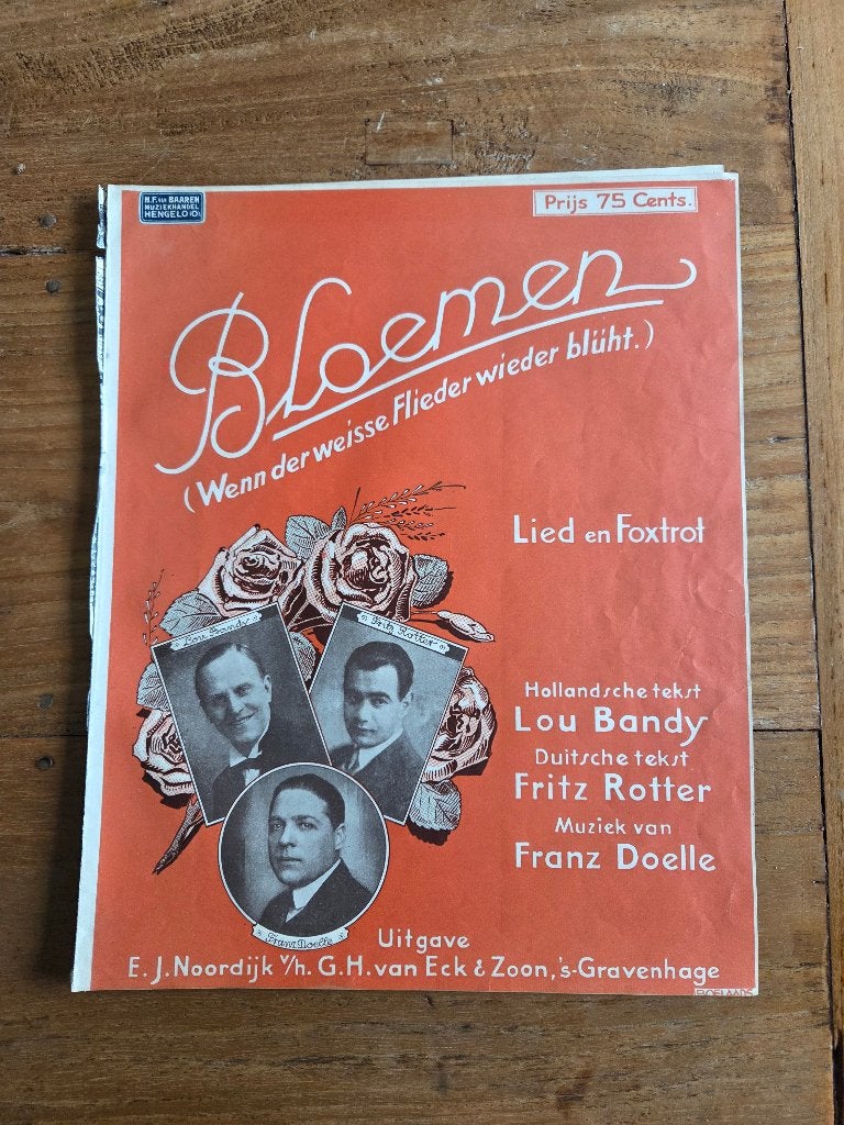 Lou Bandy Bloemen 1929, Ophalen of Verzenden, Gebruikt