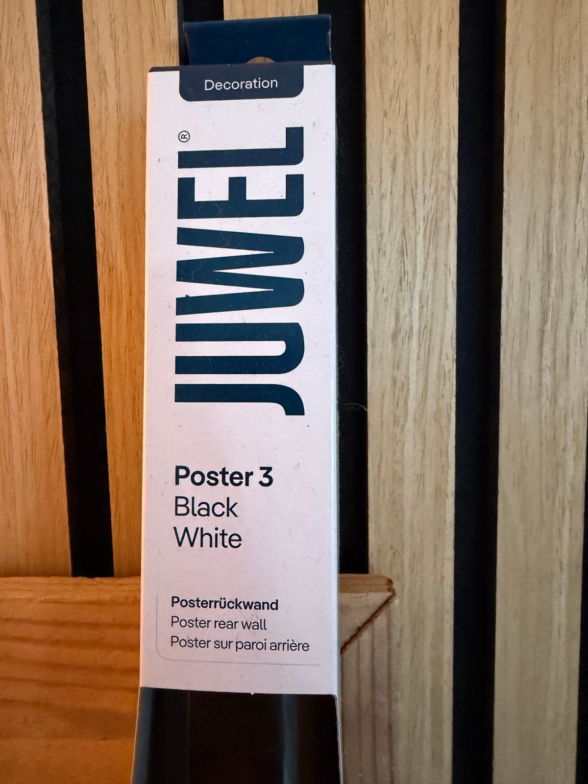NIEUW Juwel achterwand wit-zwart + PosterFix, Ophalen of Verzenden, Nieuw