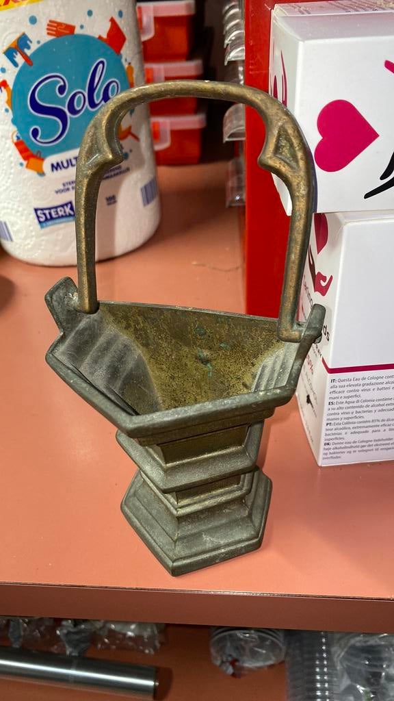 Wijwaterbakje antiek, Ophalen of Verzenden