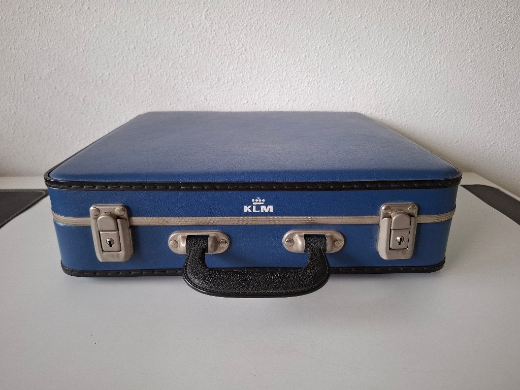<> KLM mooi retro vintage koffertje koffer voor verzamelaars, Verzenden, Overige typen