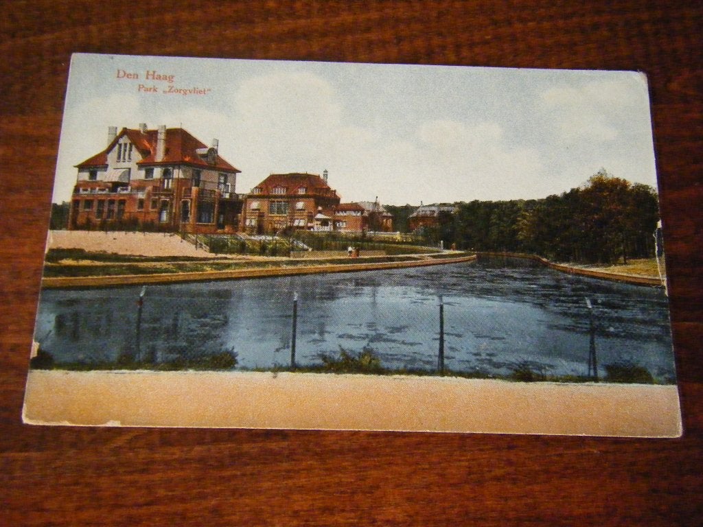 N38 - Den Haag - Park Zorgvliet - 1921 - Mooi/Oud, Ophalen of Verzenden, 1920 tot 1940, Zuid-Holland