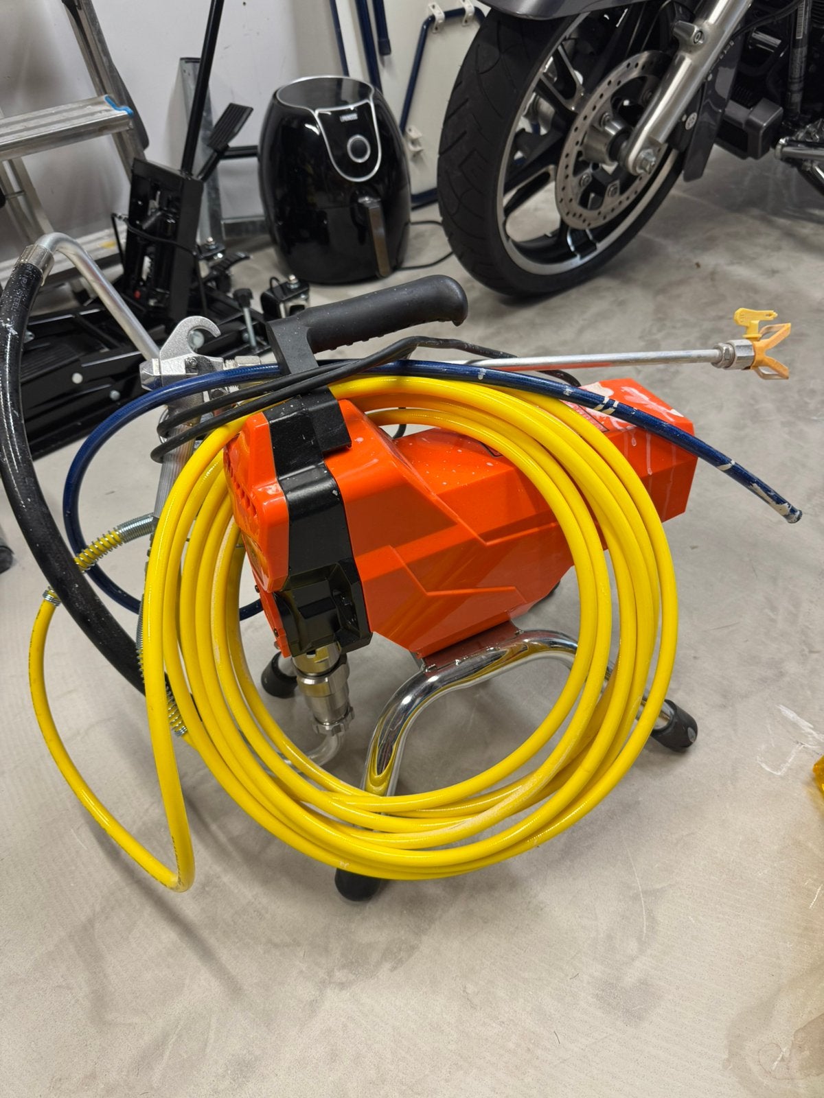 Vevor airless verfspuit type 395 1x gebruikt, Doe-het-zelf en Verbouw, Ophalen, Zo goed als nieuw, Verfspuit of Verfpomp