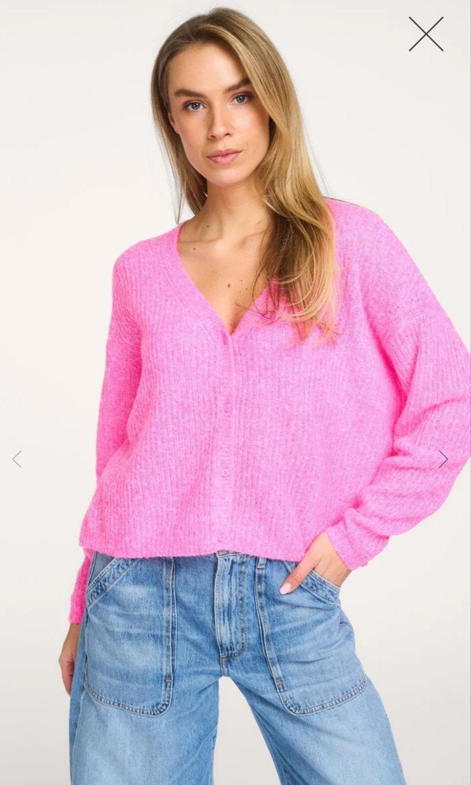 American Vintage vest fluo pink mt L NIEUW, Kleding | Dames, Truien en Vesten, Verzenden, Maat 42/44 (L), Nieuw, American Vintage