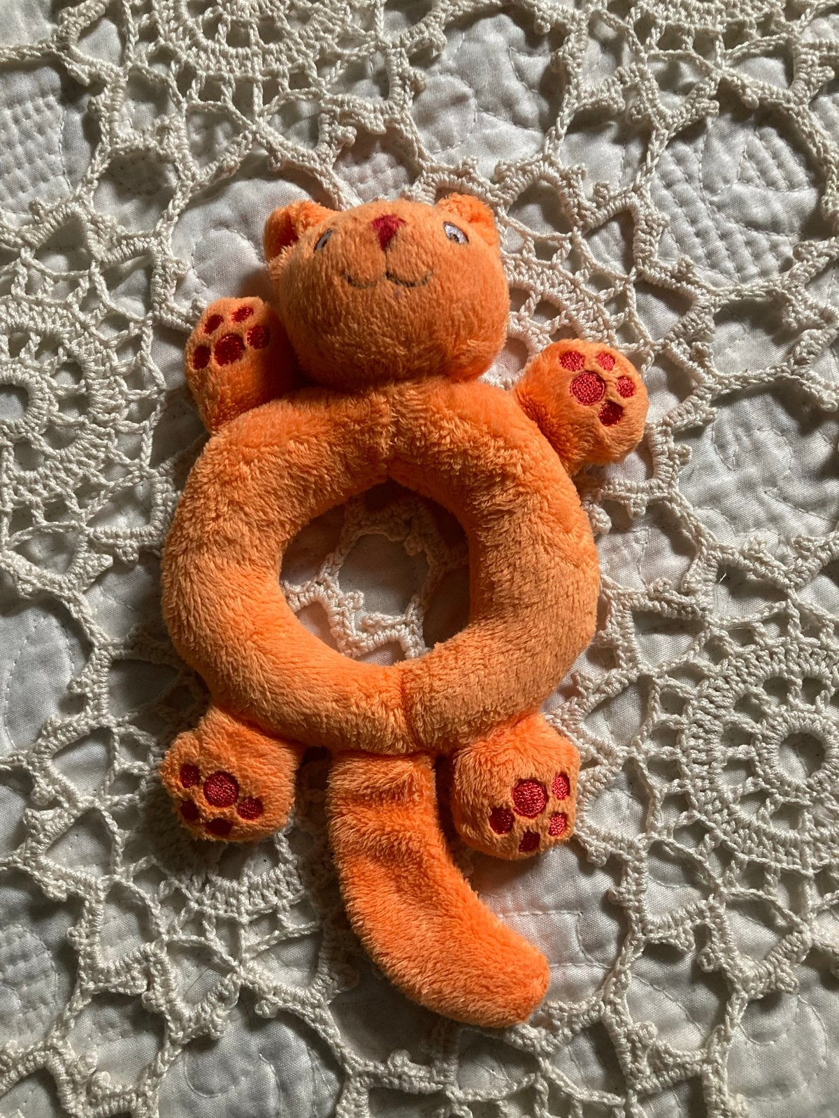 Dikkie Dik oranje rammelaar, Ophalen of Verzenden, Gebruikt, Rammelaar