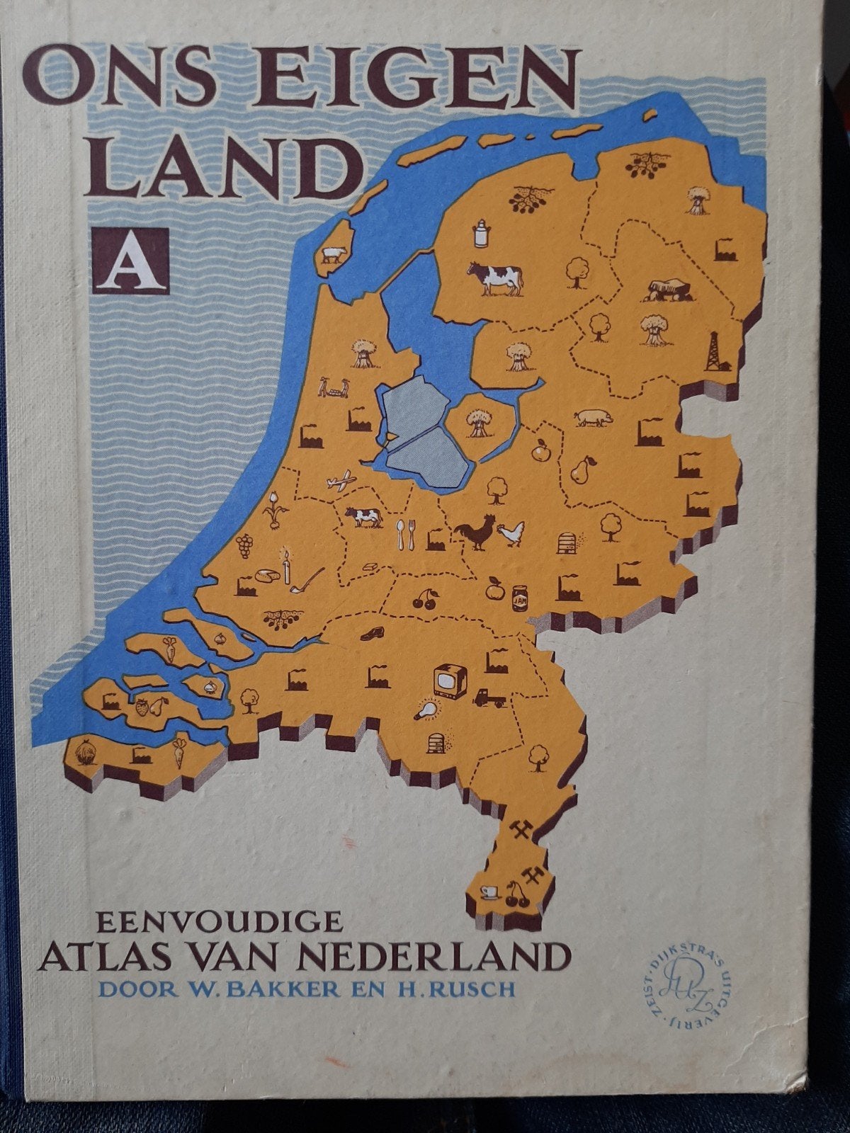 Ons eigen land. (Atlas), Boeken, Gelezen, Overige atlassen, Ophalen of Verzenden, 1800 tot 2000