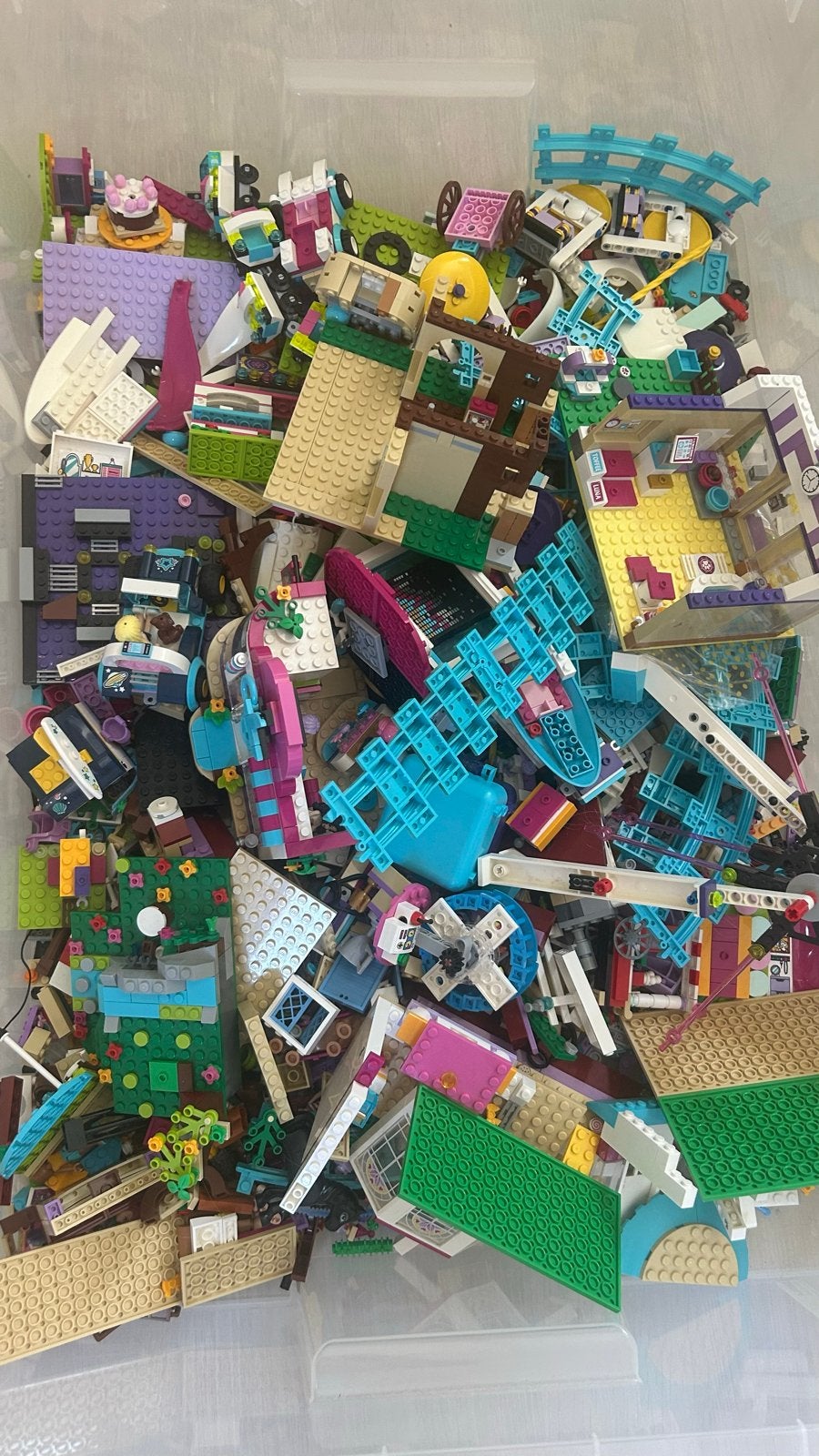 Grote doos met 15 LEGO Friends sets - niet compleet, Ophalen, Gebruikt, Lego, Friends