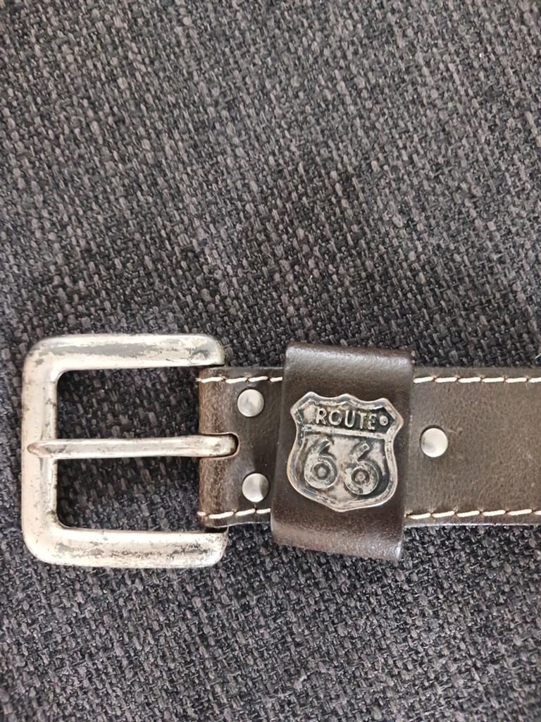 Riem route66 maat 34 bruin, Motoren, Kleding | Motorkleding, Ophalen, Tweedehands
