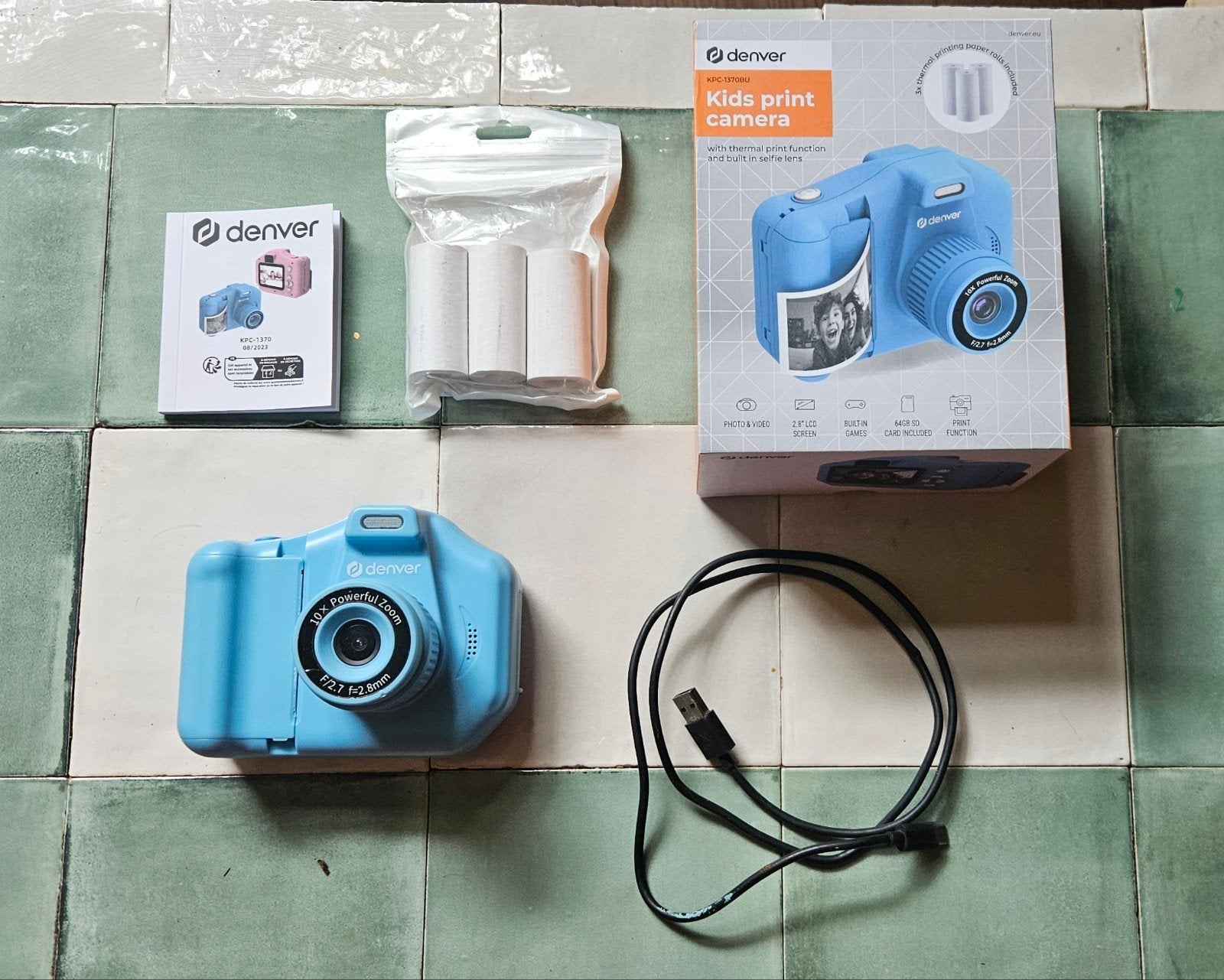 Denver Kindercamera Full HD met Printer - Selfie Camera, Ophalen of Verzenden, Zo goed als nieuw, Overige Merken, Geen optische zoom
