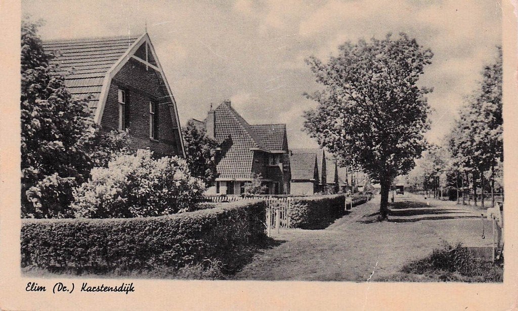 Elim - Karstensdijk jaren '50, Ophalen of Verzenden, 1940 tot 1960, Gelopen, Drenthe