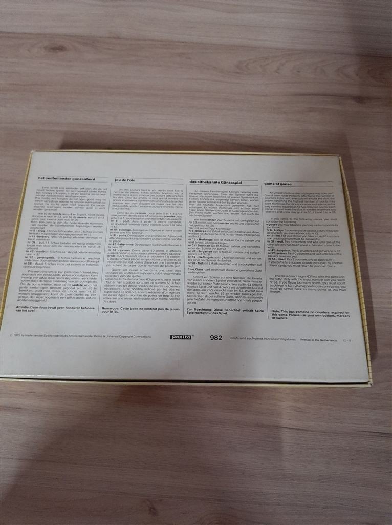 Ganzenbord - s3282, Verzenden, Zo goed als nieuw