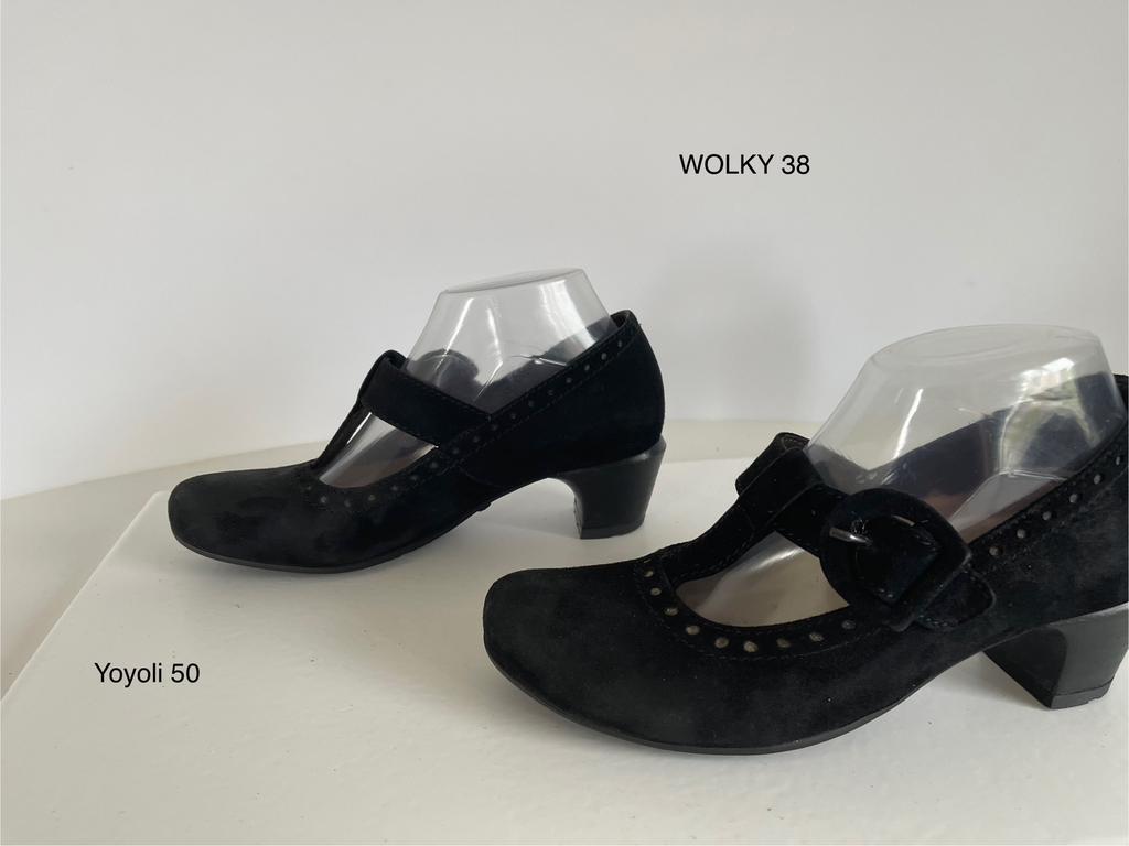 50 ) Wolky 38 zwart leren pumps, Kleding | Dames, Schoenen, Pumps, Zwart, Ophalen of Verzenden, Zo goed als nieuw