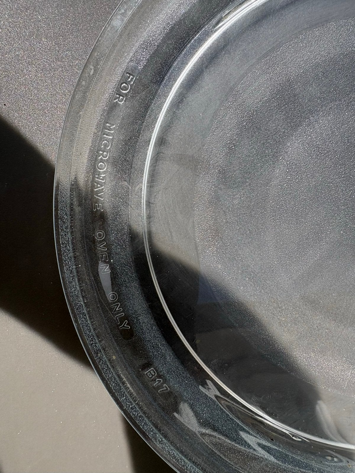 Glazen draaiplateau voor magnetron - B17, Ophalen of Verzenden, Gebruikt, Magnetron, Draaiplateau