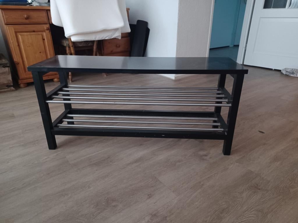 Robuust Ikea schoenenrek zwart, Ophalen, Gebruikt