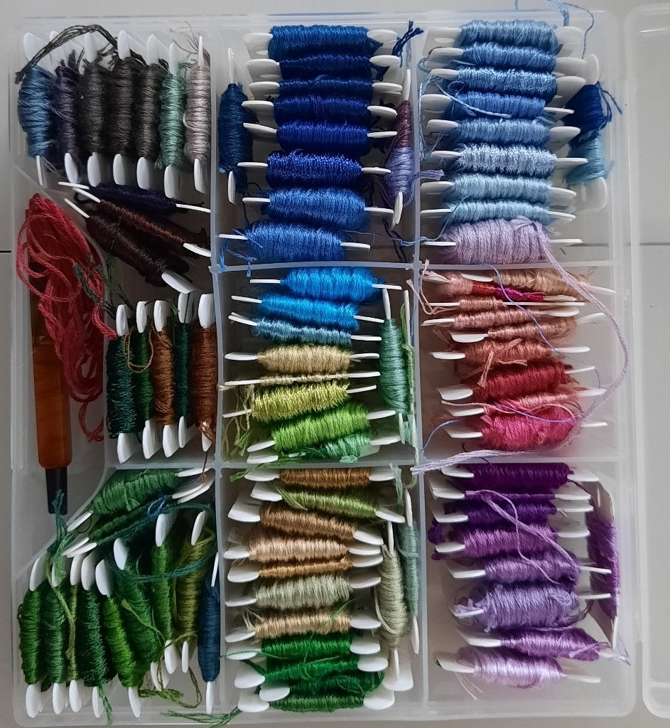 Borduurgaren, Hobby en Vrije tijd, Ophalen of Verzenden, Zo goed als nieuw, Handborduren, Borduurgaren of Zijde