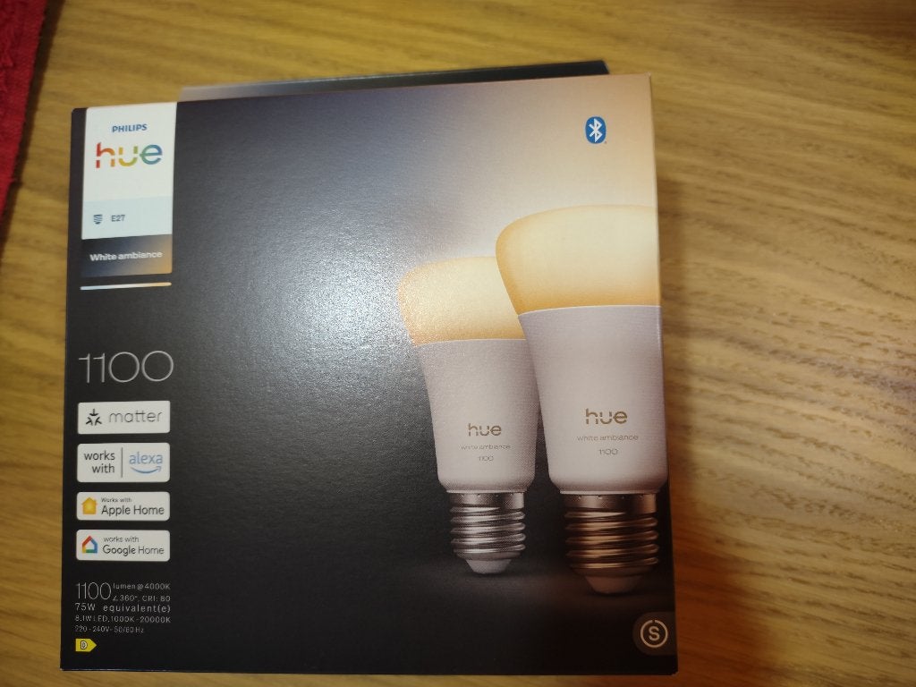 Philips Hue White Ambiance E27 1100lm, Led-lamp, Philips Hue, Instelbaar wit, Nieuw