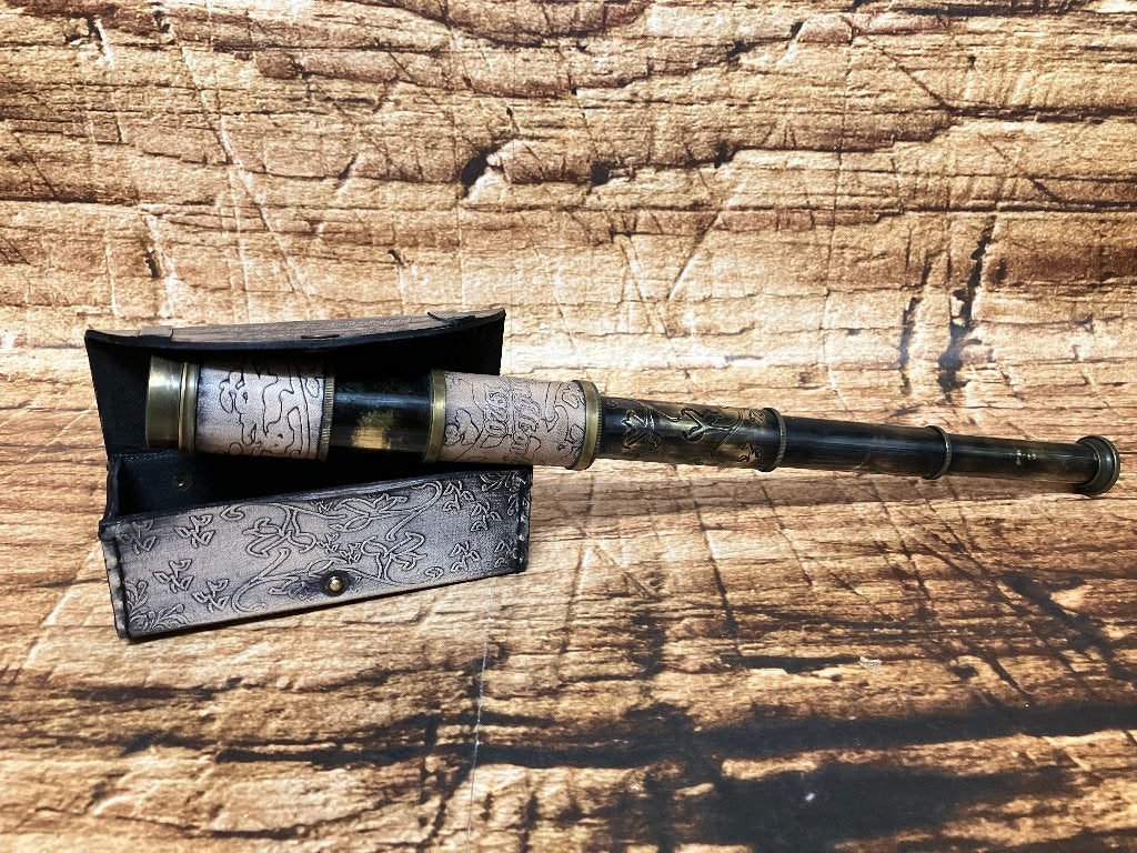 Telescoop Dollond London 1920 in lederen etui., Ophalen of Verzenden