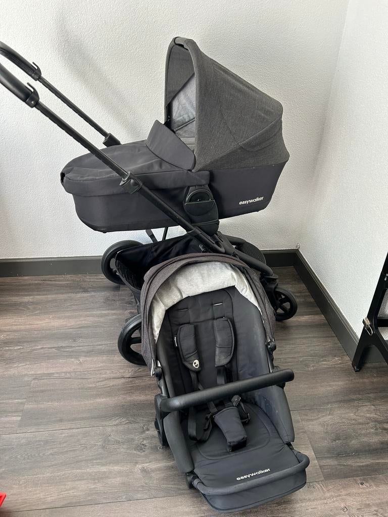 Easywalker Harvey 2 combi kinderwagen met accessoires, Kinderen en Baby's, Kinderwagens en Combinaties, Gebruikt, Combiwagen, Verstelbare duwstang