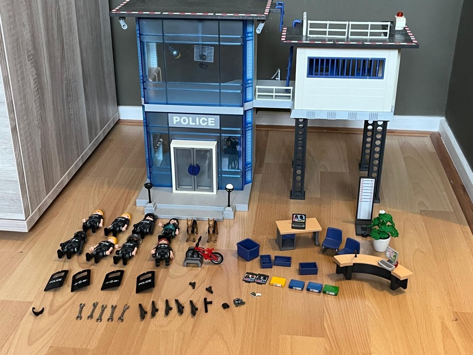 Playmobil Politiebureau met Gevangenis en Accessoires, Kinderen en Baby's, Speelgoed | Playmobil, Gebouw, Complete set, Ophalen of Verzenden