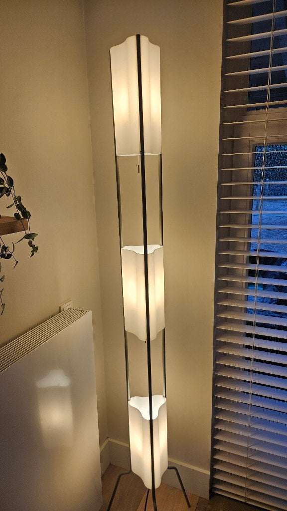 Foscarini Totem Italiaanse design Lamp incl leddimmer+lampen, Ophalen, Gebruikt, E27 (groot), Metaal
