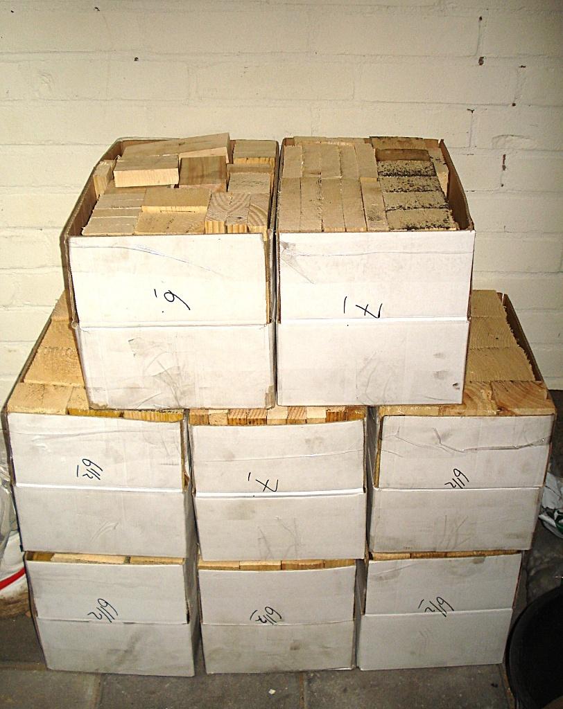 52,5 kg haardhout - droog en klaar voor gebruik, Tuin en Terras, Haardhout, Minder dan 3 m³, Ophalen, Overige houtsoorten, Blokken