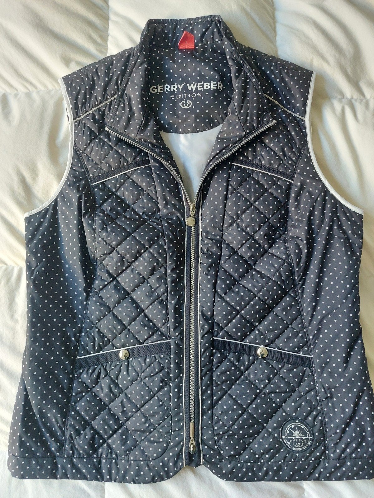 Gerry Weber quilted bodywarmer mt 42 (valt kleiner uit), Ophalen of Verzenden, Zo goed als nieuw, Maat 42/44 (L), Blauw