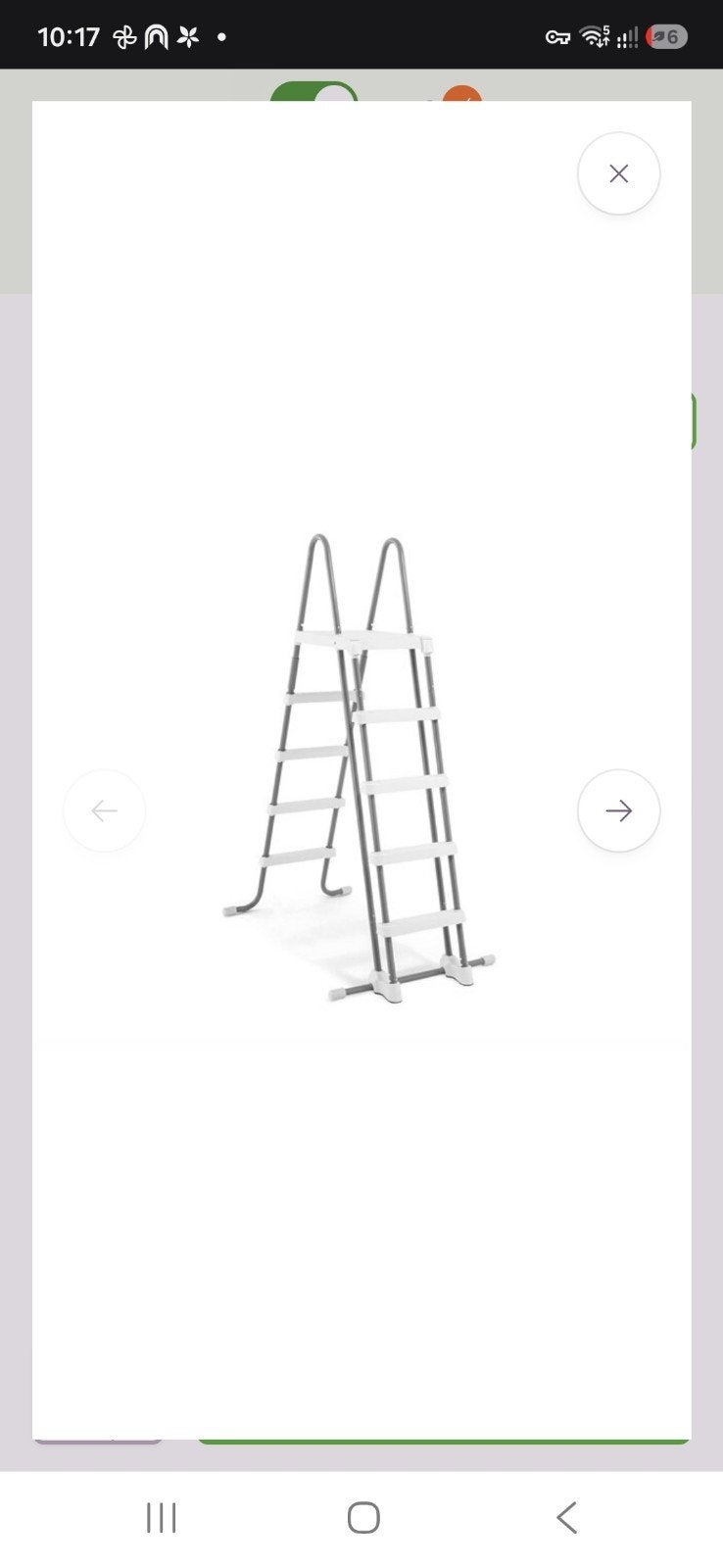 Intex Zwembadladder - Nieuw in doos 132 cm, Ophalen, Minder dan 80 cm, Overige typen, Rond