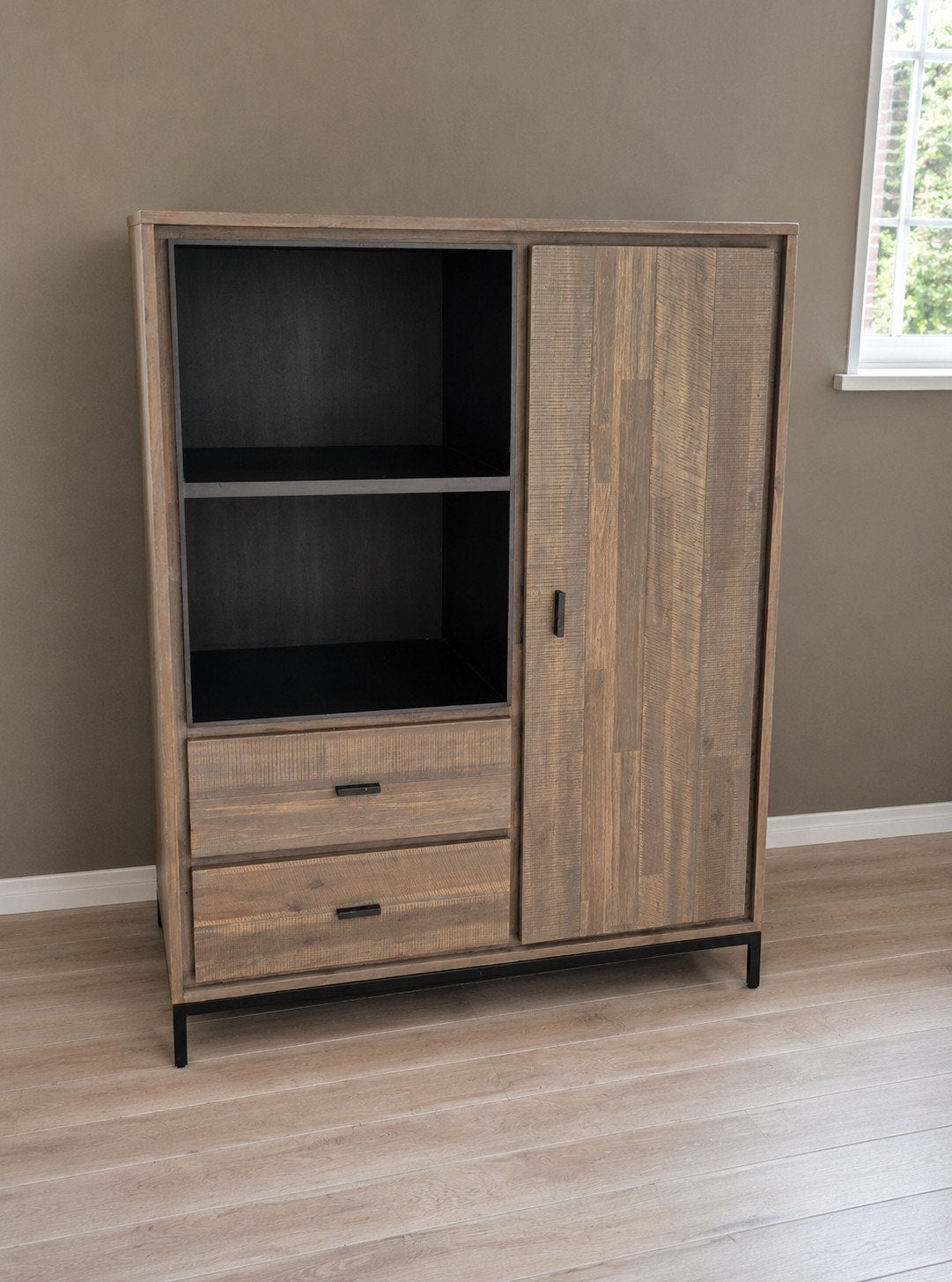 Bergkast Feelings Accacia hout, Huis en Inrichting, Ophalen, Zo goed als nieuw, 25 tot 50 cm, Minder dan 100 cm