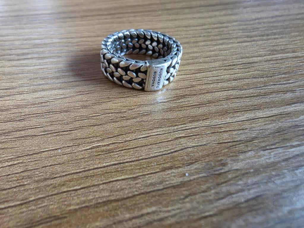 Buddha to Buddha ring - maat 18 - zo goed als nieuw, Ophalen of Verzenden