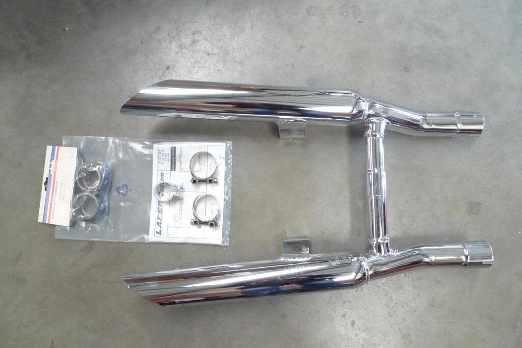 Uitlaat compleet Suzuki laser nieuw vs 700 750 800, Ophalen, Gebruikt