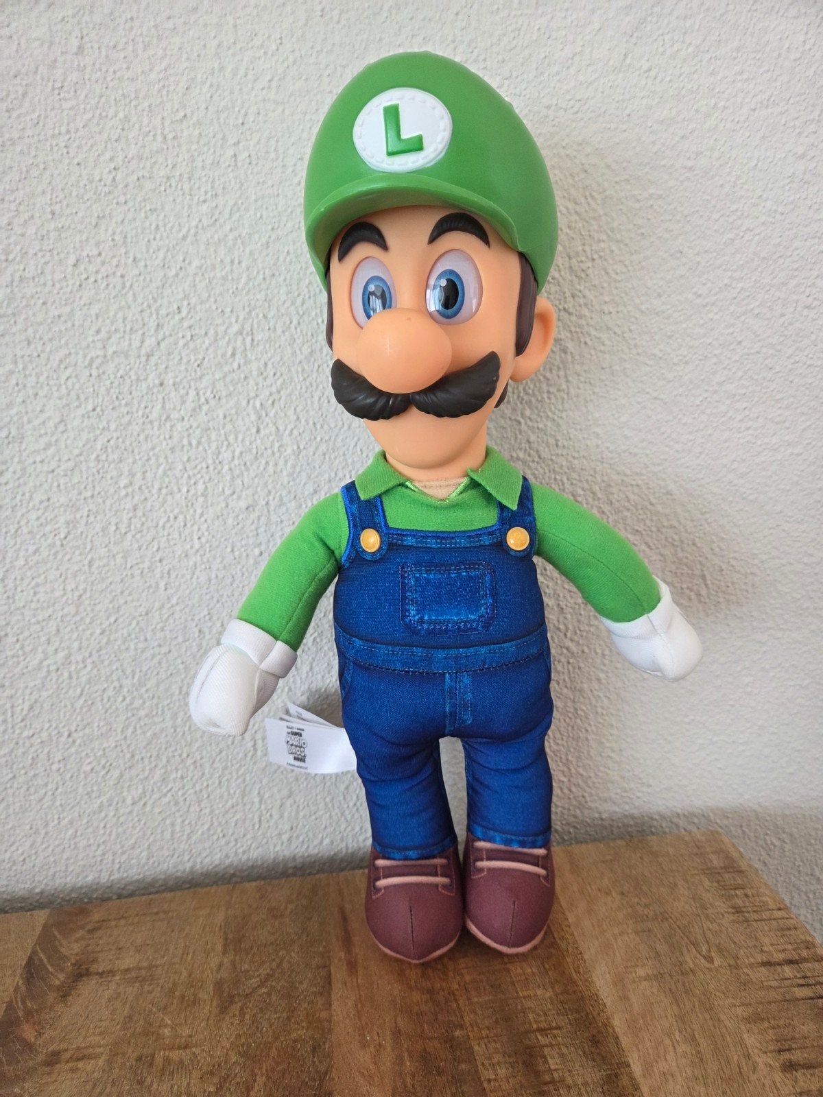 Nintendo Super Mario Movie Knuffelpop Luigi - 35 cm, Groen, Overige typen, Ophalen of Verzenden, Zo goed als nieuw
