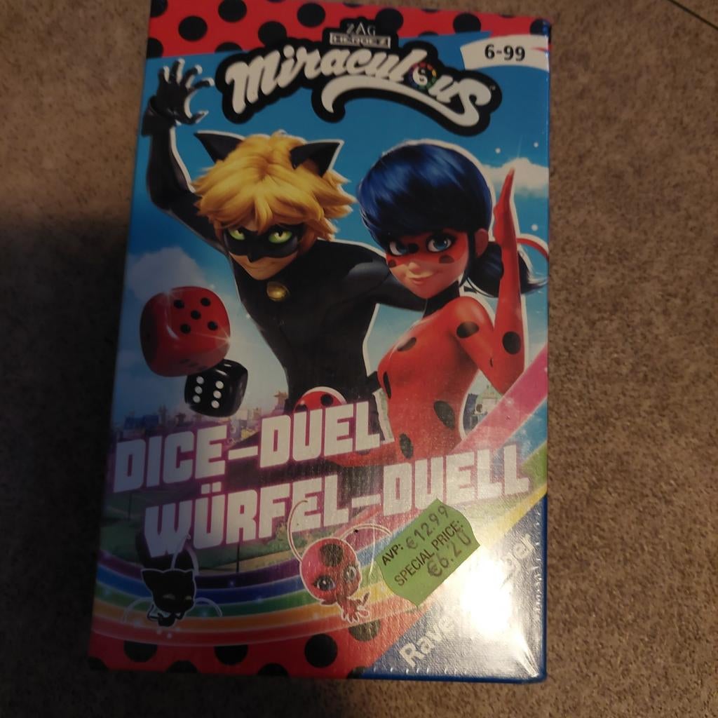 Miraculous Ravensburger Dobbel Duel Bordspel Nieuw, Ophalen, Nieuw, Ravensburger