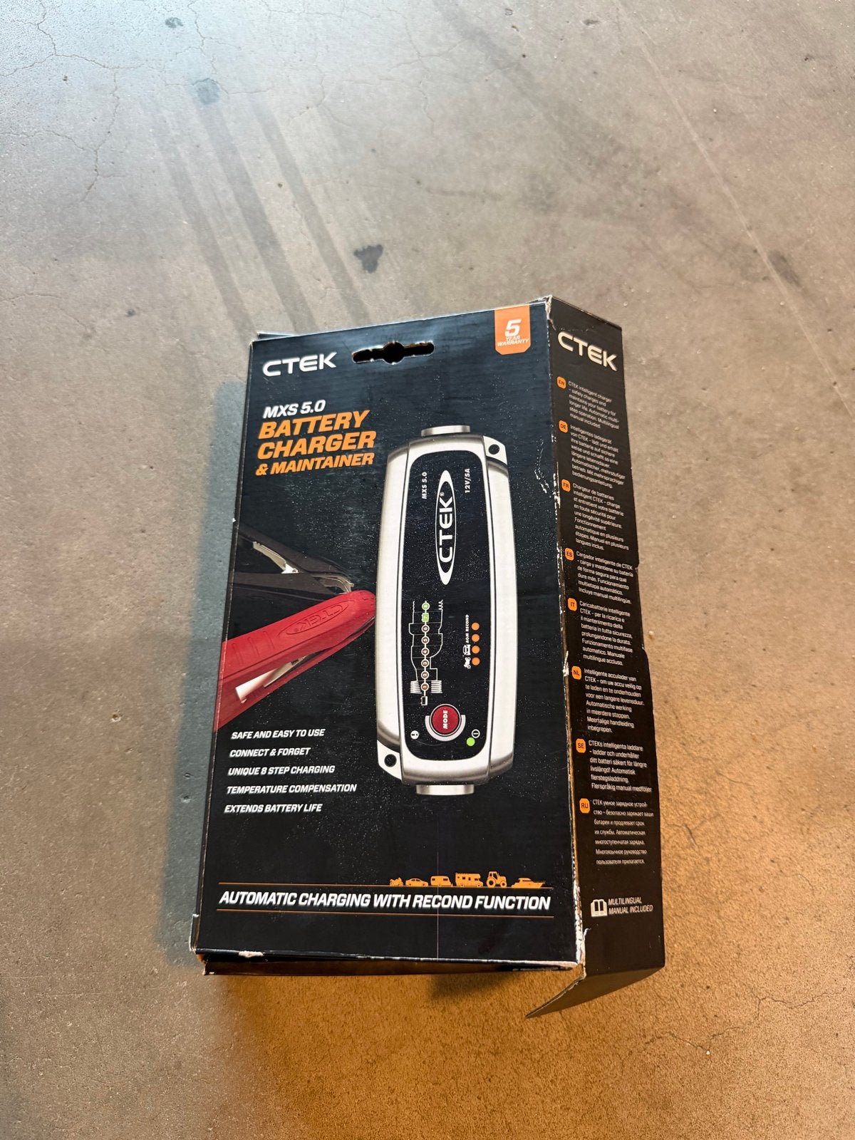 CTEK MXS 5.0 Acculader & Druppellader - Nieuwstaat, B, N, Nieuw, Ophalen of Verzenden