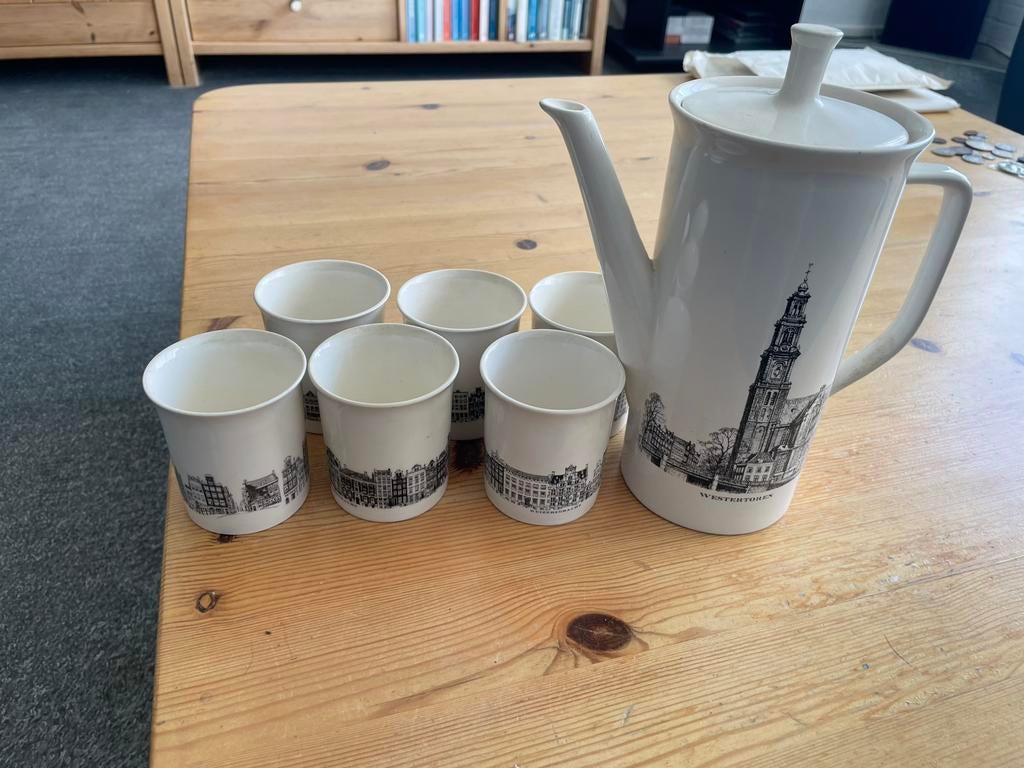 Villeroy & Boch thee-/koffiepot Westertoren/Montelbaanstoren, Ophalen