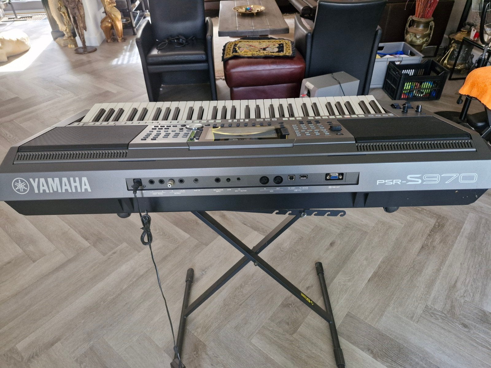 Yamaha PSR-S970 keyboard met standaard en bas woofer, Muziek en Instrumenten, 61 toetsen, Yamaha, Ophalen of Verzenden, Zo goed als nieuw