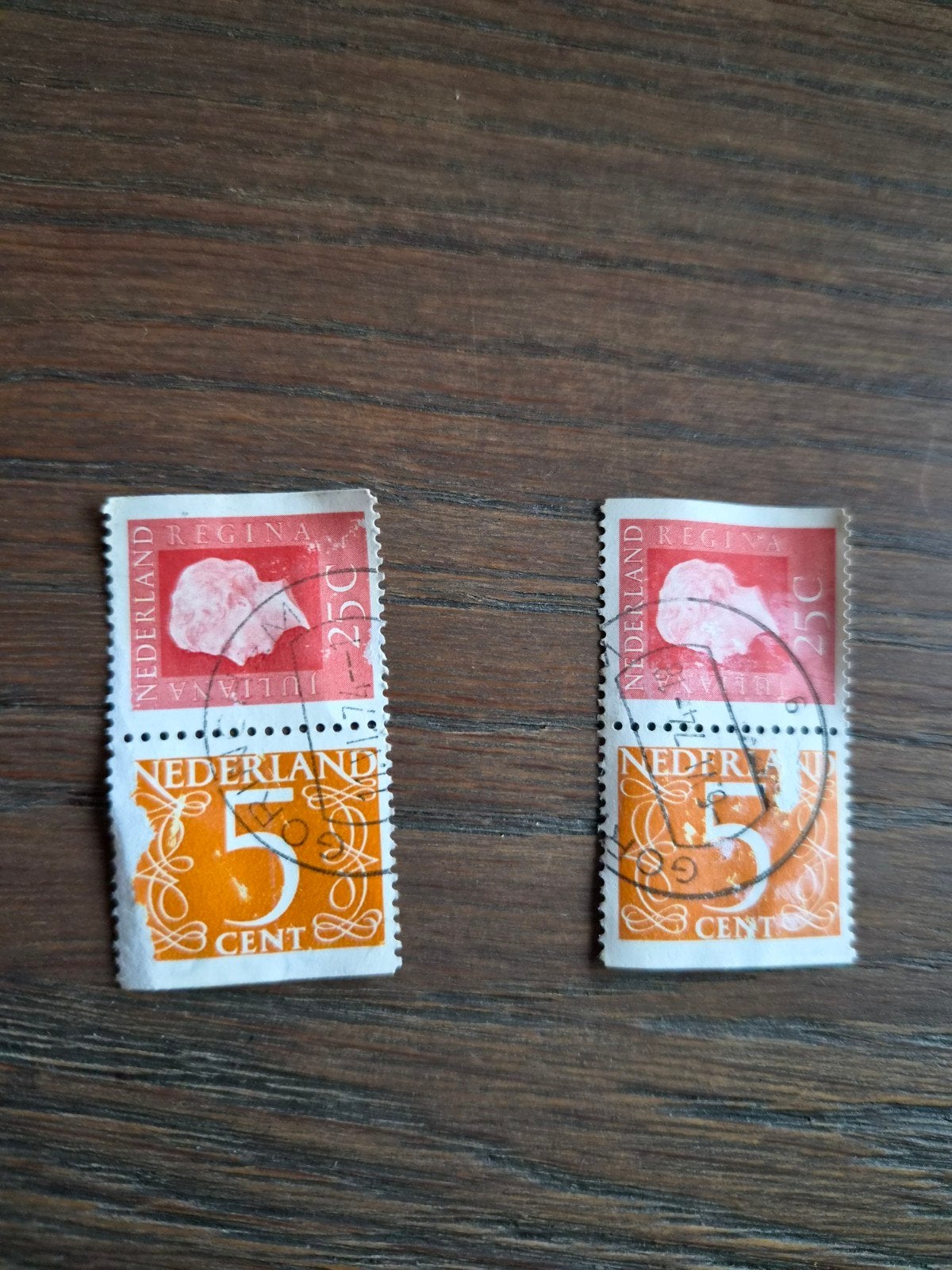 Nederlandse postzegels Juliana 5 cent gestempeld, Postzegels en Munten, Ophalen of Verzenden, Na 1940, Gestempeld